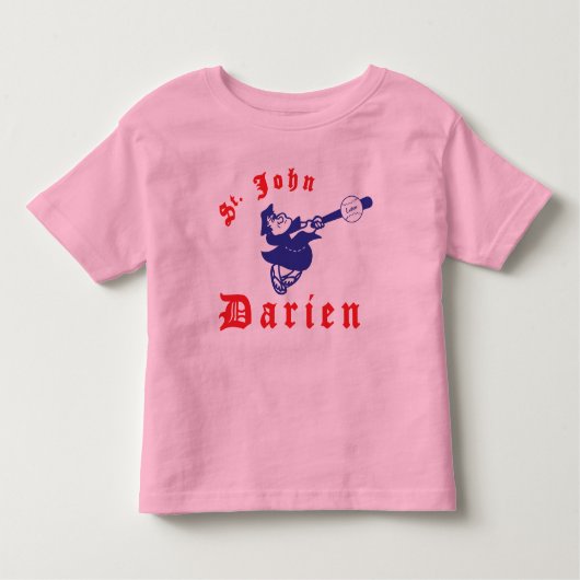 St. John Royal/Pink Ringer - Toddler Kinder Shirts (Voorkant)