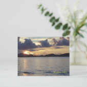 St. John Sunset Briefkaart (Staand voorkant)