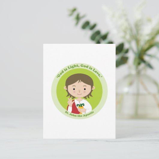 St. John the Apostle Briefkaart (Staand voorkant)