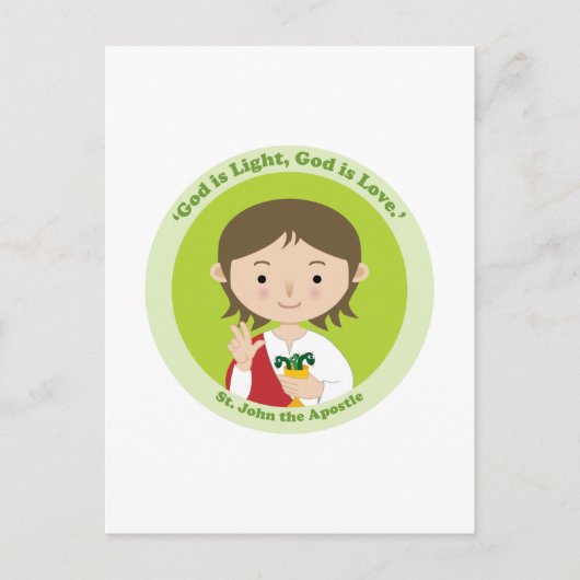 St. John the Apostle Briefkaart (Voorkant)