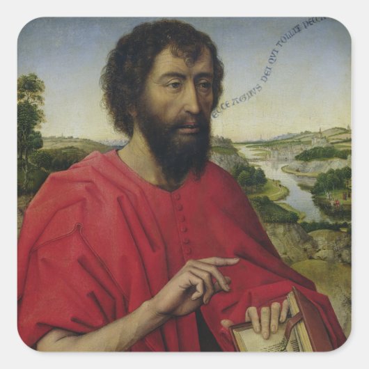 St. John the Baptist 2 Vierkante Sticker (Voorkant)