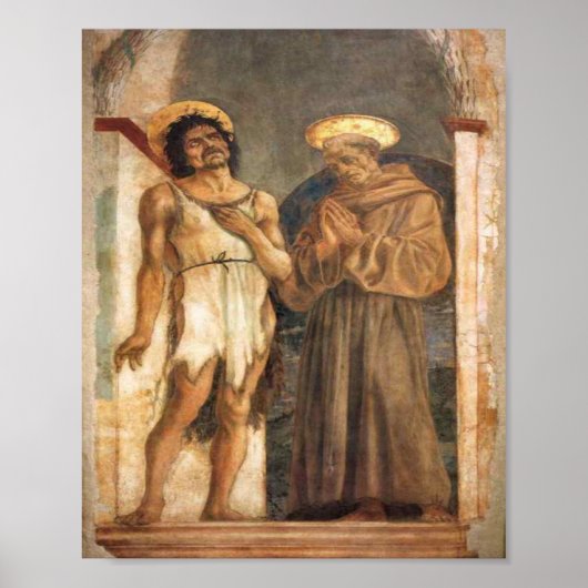 St. John the Baptist and St. Francis of Assisi Poster (Voorkant)
