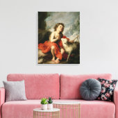 St. John the Baptist as a Child, c.1665 Canvas Afdruk (Insitu (Woonkamer))