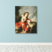 St. John the Baptist as a Child, c.1665 Canvas Afdruk (Insitu (Houten vloer))