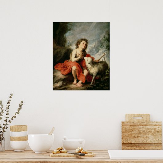 St. John the Baptist as a Child, c.1665 Poster (Keuken)