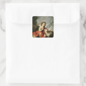 St. John the Baptist as a Child, c.1665 Vierkante Sticker (Tas)