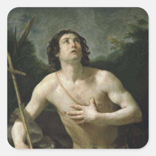 St. John the Baptist, c.1635-40 Vierkante Sticker (Voorkant)