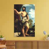 St. John the Baptist Canvas Afdruk (Insitu (Woonkamer))