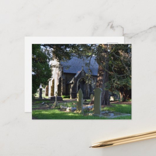 St John the Baptist Church, Rogerstone Briefkaart (Voorkant / Achterkant in situ)