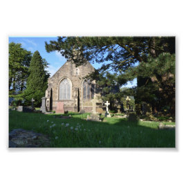 St John the Baptist Church, Rogerstone Foto Afdruk