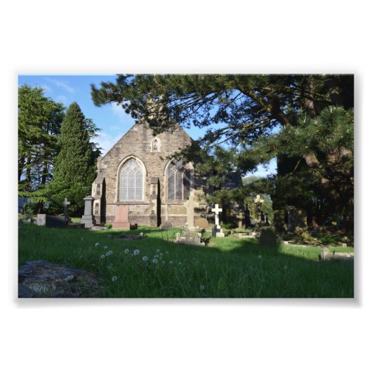 St John the Baptist Church, Rogerstone Foto Afdruk (Voorkant)