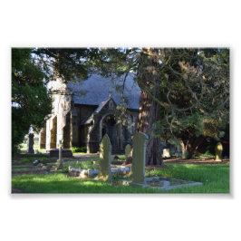 St John the Baptist Church, Rogerstone Foto Afdruk