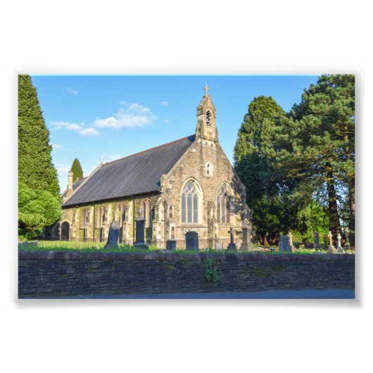 St John the Baptist Church, Rogerstone Foto Afdruk (Voorkant)