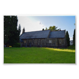 St John the Baptist Church, Rogerstone Foto Afdruk