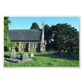 St John the Baptist Church, Rogerstone Foto Afdruk