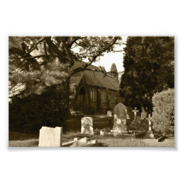 St John the Baptist Church, Rogerstone Foto Afdruk