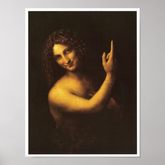 St. John the Baptist, Leonardo da Vinci, 1509 Poster (Voorkant)