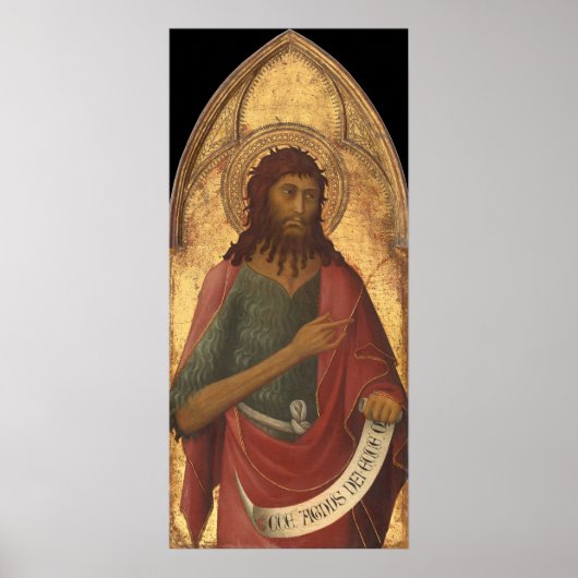 St. John the Baptist - Lippo Memmi Fine Art Poster (Voorkant)