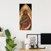 St. John the Baptist - Lippo Memmi Fine Art Poster (Thuiskantoor)