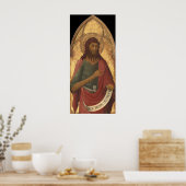 St. John the Baptist - Lippo Memmi Fine Art Poster (Keuken)