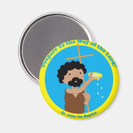 St. John the Baptist Magneet (Voorkant / Achterkant)