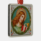 St. John the Evangelist (JMAS 06) Square Metalen Ornament (Rechts)