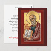 St. John the Theologian Prayer Card Briefkaart (Voorkant / Achterkant)