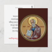 St. John the Theologian Prayer Card Briefkaart (Voorkant / Achterkant)