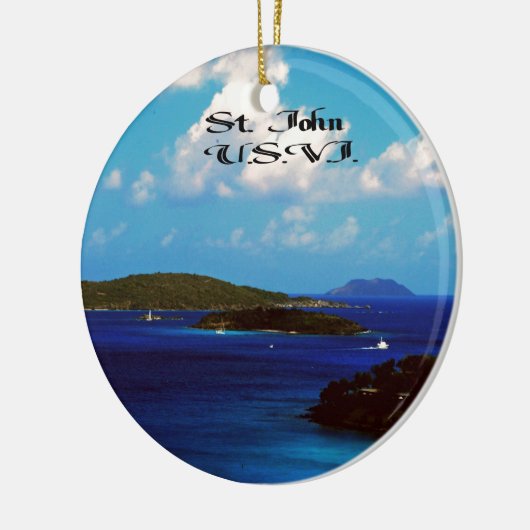 St.John U.S.V.I. Keramisch Ornament (Links)