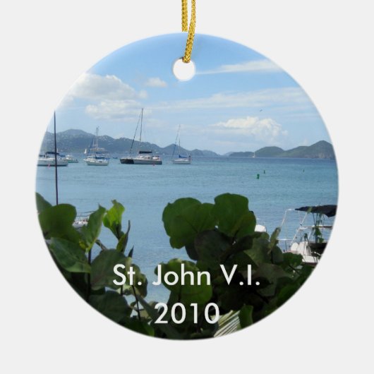 St. John V.I., 2010 Keramisch Ornament (Voorkant)