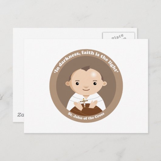 St. John van het Kruis Briefkaart (Voorkant / Achterkant)