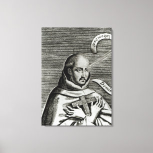 St. John van het Kruis, detail Canvas Afdruk