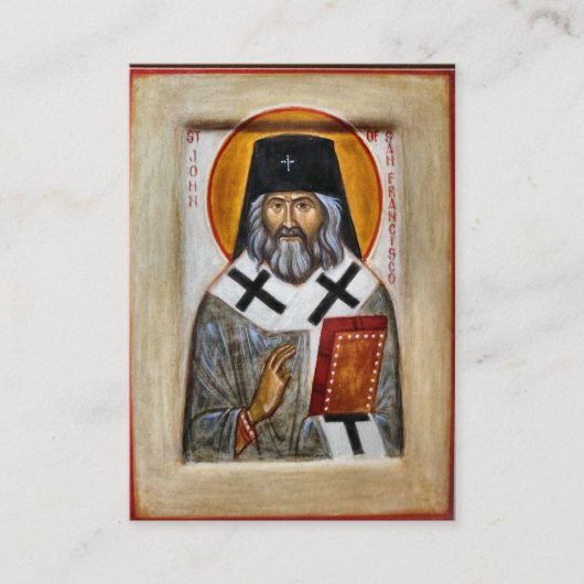 St. John van Shanghai en San Francisco Prayer Kaar Plaatskaartje (Voorkant)