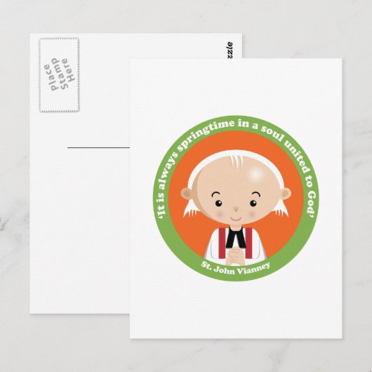 St. John Vianney Briefkaart (Voorkant / Achterkant)