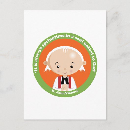 St. John Vianney Briefkaart (Voorkant)