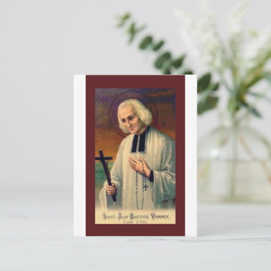 St. John Vianney Briefkaart (Staand voorkant)