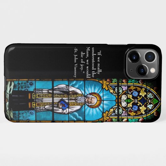 St. John Vianney iPhone Hoesje (Achterkant horizontaal)