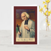 St. John Vianney Kaart (Gele Bloem)