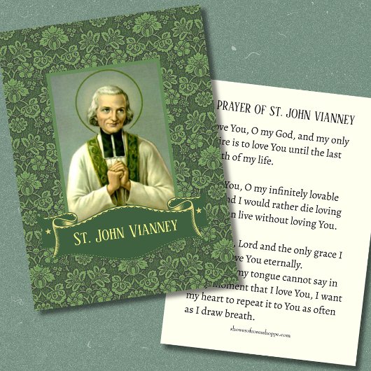 St. John Vianney Priest Prayer Kaart Plaatskaartje