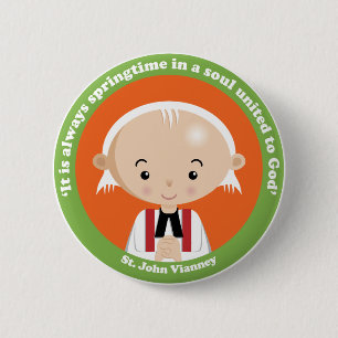 St. John Vianney Ronde Button 5,7 Cm