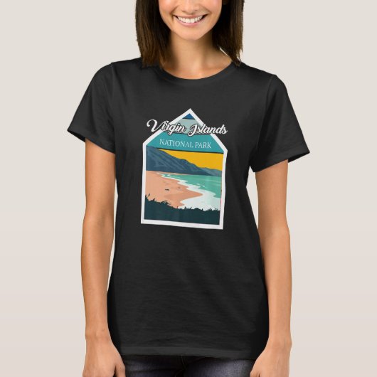 St. John Virgin Islands National Park Souvenir Whi T-shirt (Voorkant)