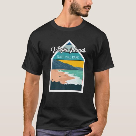 St. John Virgin Islands National Park Souvenir Whi T-shirt (Voorkant)
