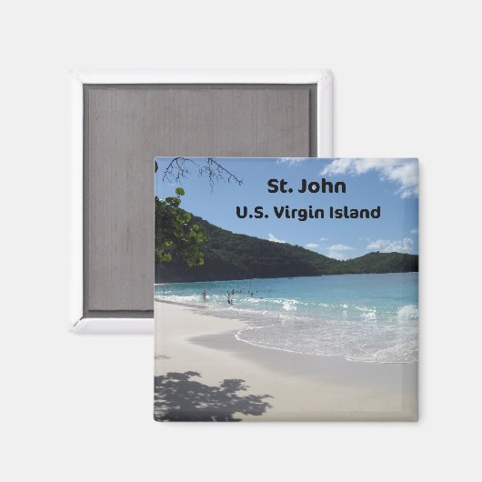 St. John, VS Virgin Island Magneet (Voorkant / Achterkant)