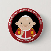 St. John XXIII Ronde Button 5,7 Cm (Voorkant)