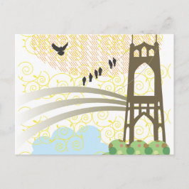 St. Johns Bridge Portland Briefkaart