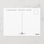St Johns Bridge | Portland Oregon Briefkaart (Achterkant)