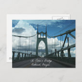 St. John's Bridge, Portland, Oregon Briefkaart (Voorkant / Achterkant)