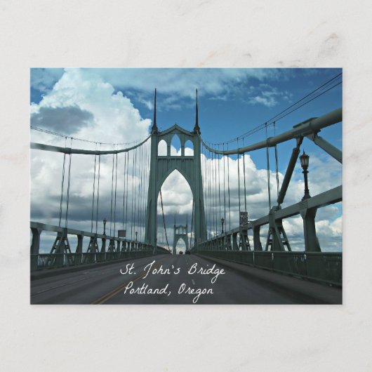 St. John's Bridge, Portland, Oregon Briefkaart (Voorkant)