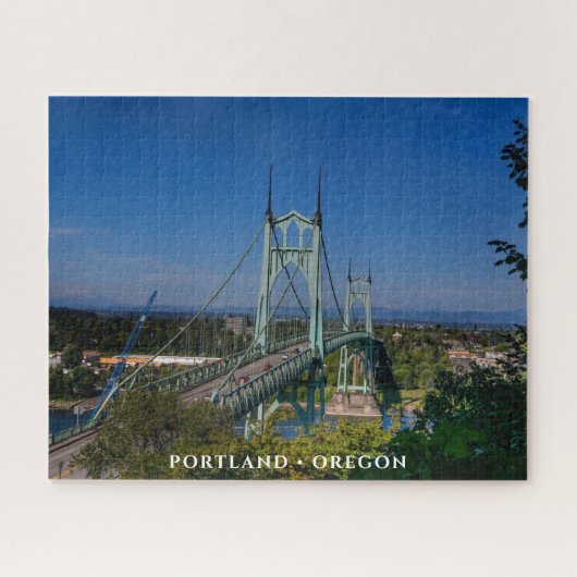 St Johns Bridge | Portland Oregon Legpuzzel (Horizontaal)