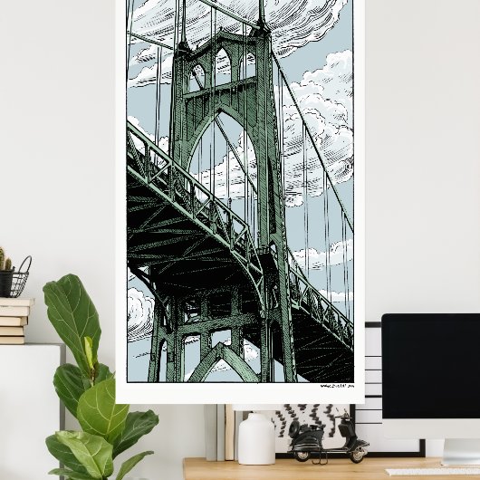 St Johns Bridge Poster (Thuiskantoor)